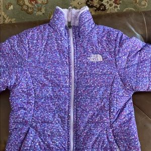 North face reversible jacket youth